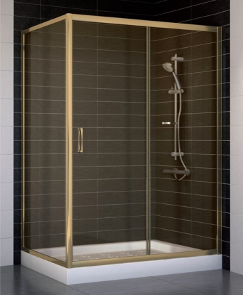 Душевой уголок Vegas Glass ZP+ZPV 130*80 05 05 стекло бронза, 130x80