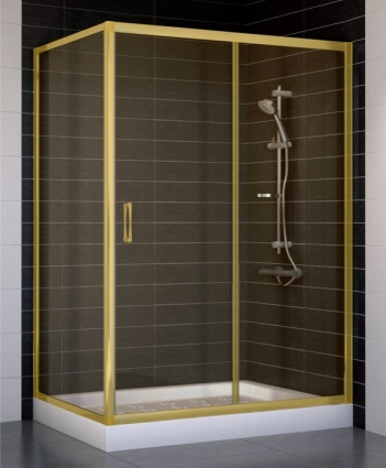 Душевой уголок Vegas Glass ZP+ZPV 130*80 09 05 стекло бронза, 130x80