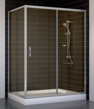 Душевой уголок Vegas Glass ZP+ZPV 140*80 07 05 стекло бронза, 140x80