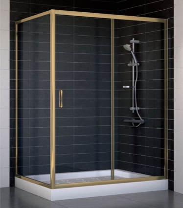 Душевой уголок Vegas Glass ZP+ZPV 140*90 05 01 стекло прозрачное, 140x90