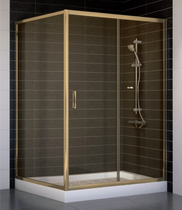 Душевой уголок Vegas Glass ZP+ZPV 130*100 05 05 стекло бронза, 130x100
