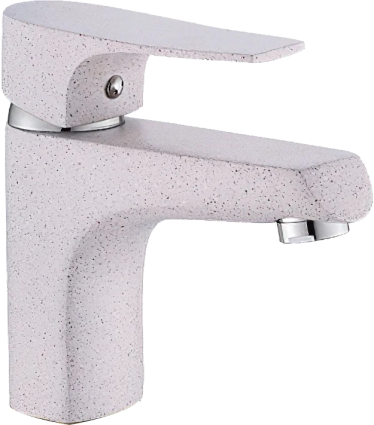 Смеситель для раковины Potato P222-17 P10222-17 дымчатый белый