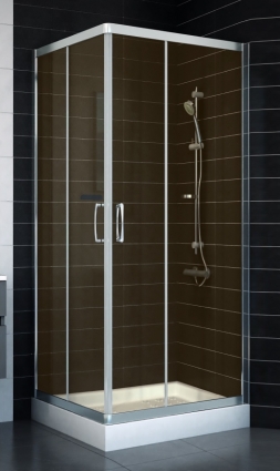 Душевой уголок Vegas Glass ZA 0080 08 05 стекло бронза, 80x80