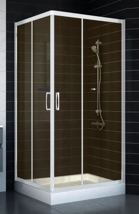 Душевой уголок Vegas Glass ZA 0090 01 05 стекло бронза, 90x90