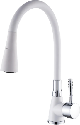 Смеситель для кухни Potato P284 P36284-7 белый