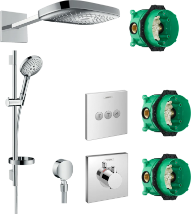 Душевой комплект Hansgrohe Raindance Select E 300 (3 jet) 26468000 + 26630000 + 27506000 + 15760000 + 15764000