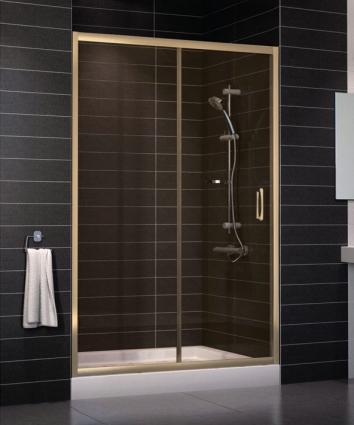 Душевая дверь в нишу Vegas Glass ZP 0130 05 05 стекло бронза, 130