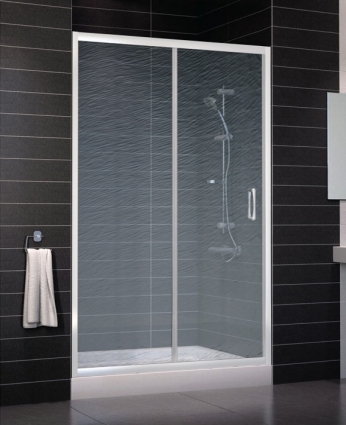Душевая дверь в нишу Vegas Glass ZP 0125 01 02 стекло шиншилла, 125