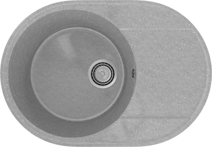Мойка кухонная Domaci Палермо PR-610-003 серая + сифон + фреза Форстнера 35 мм