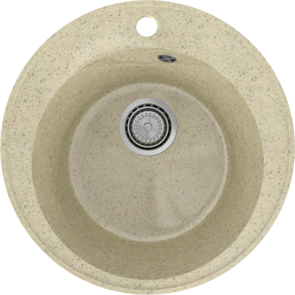 Мойка кухонная Domaci Палермо PR-475-002 бежевая + сифон