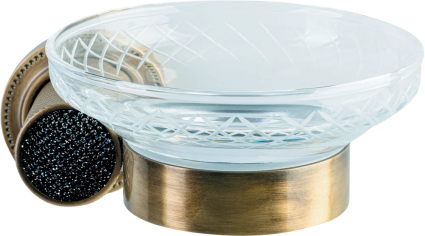 Мыльница Boheme Royal Cristal Black Br подвесная, бронза