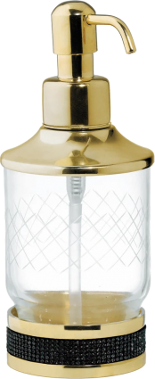 Дозатор Boheme Royal Cristal Black Gold настольный