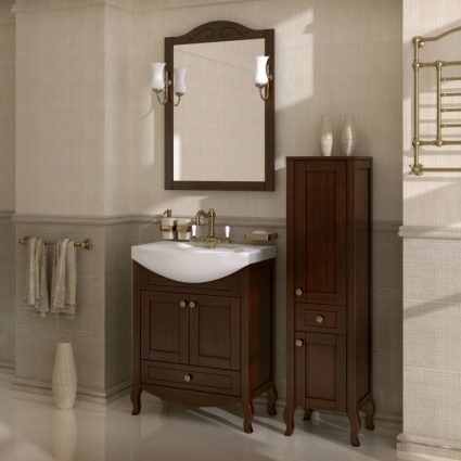 Мебель для ванной ASB-Woodline Флоренция 65 бук тироль, массив ясеня