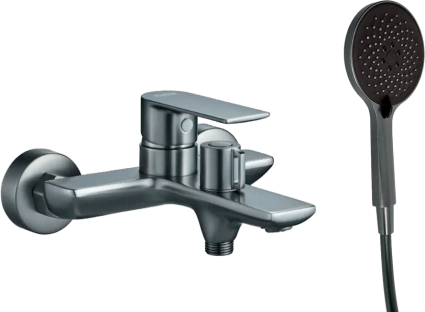 Смеситель для ванны с душем Haiba HB60505-3 пепельный