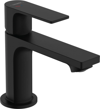 Смеситель для раковины Hansgrohe Rebris E 72554670 технология CoolStart, матовый черный
