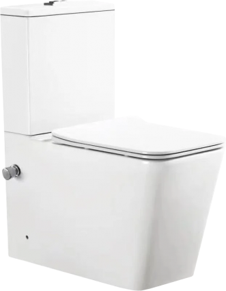 Унитаз-компакт SantiLine SL-5017SM-BD безободковый, с микролифтом, с функцией биде