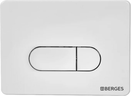 Кнопка смыва Berges Novum D4 soft touch белая