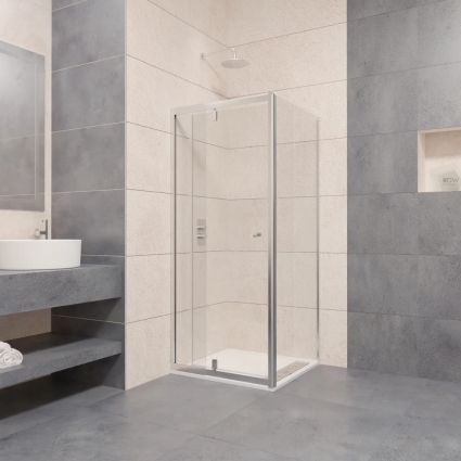 Душевой уголок RGW Passage PA-02+80 см (87-100)x80x185 профиль хром, стекло прозрачное