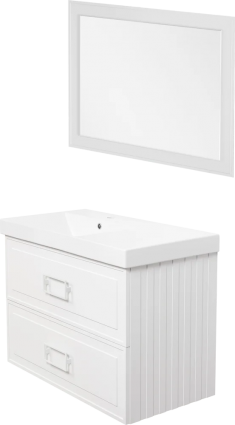 Мебель для ванной La Fenice Cubo Twin 90 L белая