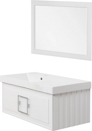 Мебель для ванной La Fenice Cubo 90 L белая