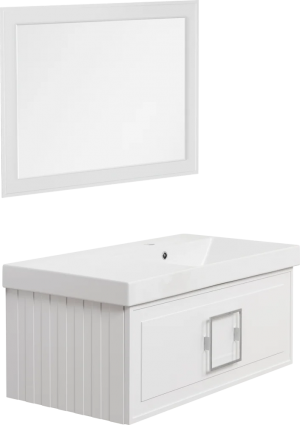 Мебель для ванной La Fenice Cubo 90 R белая