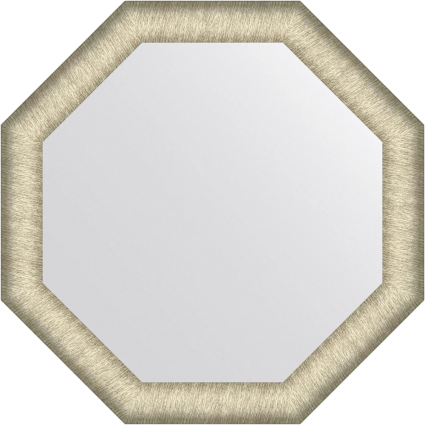 Зеркало Evoform Octagon BY 7422 60х60 брашированное серебро, в багетной раме