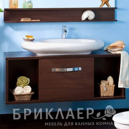 Тумба для комплекта Бриклаер Куба 120 венге