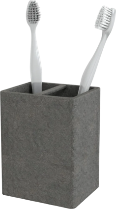 Стакан Fora Stone FOR-STN042BL черный, для зубных щеток