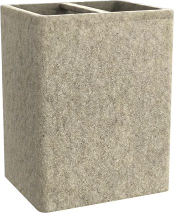 Стакан Fora Stone FOR-STN042NAT бежевый, для зубных щеток