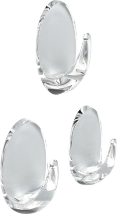 Крючок Kleber KLE-SG007 3 шт, 5,5 см, прозрачный