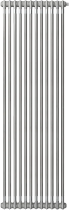 Радиатор стальной Zehnder Charleston 2180/12 2-трубчатый, подключение V001, technoline, с кронштейнами