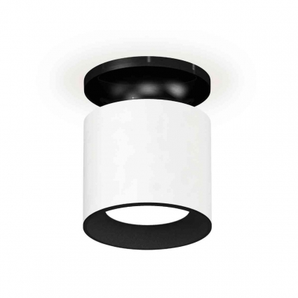 Комплект накладного светильника Ambrella light Techno Spot XS7401080 SWH/PBK/SBK белый песок/черный полированный/черный песок (N7926, C7401, N7021)