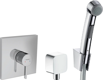 Гигиенический душ Hansgrohe 32128000 со смесителем 76615000