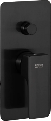 Смеситель для ванны с душем Remer Absolute AU09KBCFP черный брашированный