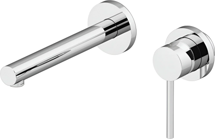 Смеситель для ванны с душем Gattoni Circle One 9035/90C0 С ВНУТРЕННЕЙ ЧАСТЬЮ, хром