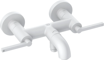 Смеситель для ванны с душем Kludi Nova Fonte Puristic 205405315 белый матовый