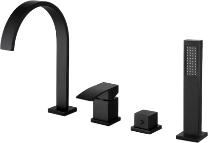 Комплект на борт ванны Abber Wasserfall AF8613B черный