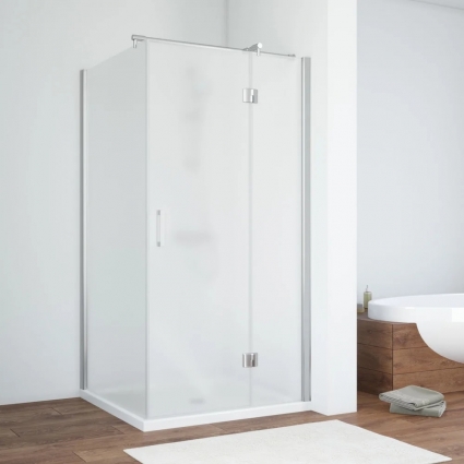 Душевой уголок Vegas Glass AFP-Fis TUR NOVO h1890 120*80 08 10 R профиль глянцевый хром, стекло сатин
