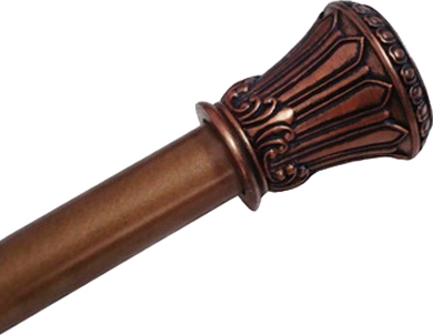 Карниз для ванны Blonder Home Antique Bronze 110-200 см