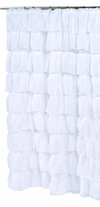 Штора для ванной Carnation Home Fashions Carmen белая
