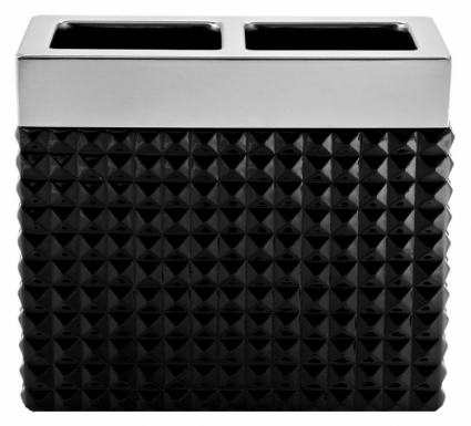 Стакан Kassatex Parc East Bricks Black ATS-TBH-BK для зубных щеток