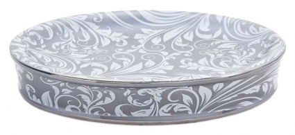Мыльница Kassatex Bedminster Scroll Flint Grey
