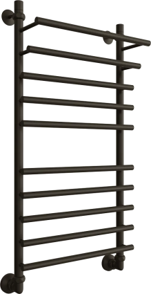 Полотенцесушитель водяной Двин F primo 100/50 1"-3/4"-1/2", чёрный матовый