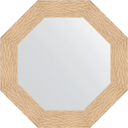 Зеркало Evoform Octagon BY 3797 67 золотые дюны, в багетной раме