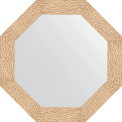 Зеркало Evoform Octagon BY 3798 77 золотые дюны, в багетной раме