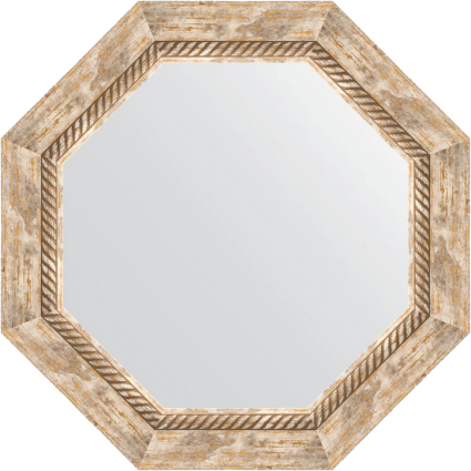 Зеркало Evoform Octagon BY 3757 53 63 прованс с плетением, в багетной раме