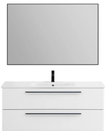 Мебель для ванной Cezares Eco Cer 120, bianco lucido, ручки хром