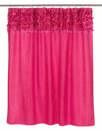 Штора для ванной Carnation Home Fashions Jasmine Raspberry