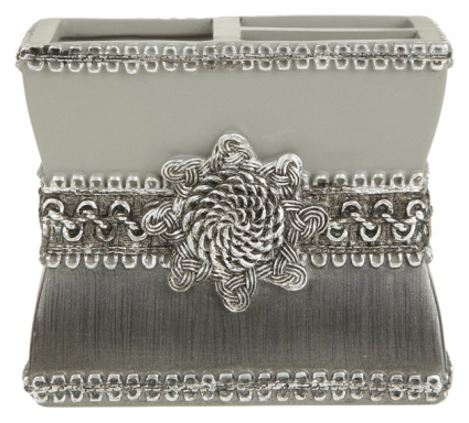 Стакан Avanti Braided Medallion Silver для зубных щеток
