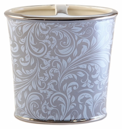 Стакан Kassatex Bedminster Scroll Flint Grey для зубных щеток